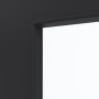 Detailansicht des Lichtausschnitts von GARANT Wohnungseingangstür Matt RAL 9005 G-TEC mit Lichtausschnitt LA-4 bandseitig