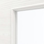 Detailansicht des Lichtausschnitts von HÖRMANN Innentür Gebürstetes Weiß quer Duradecor ProLine mit Lichtausschnitt LA 10