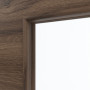 Detailansicht des Lichtausschnitts von HÖRMANN Innentür Alpineiche quer Duradecor ProLine mit Lichtausschnitt LA 27