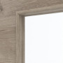 Detailansicht des Lichtausschnitts von HÖRMANN Innentür Nordeiche quer Duradecor ProLine mit Lichtausschnitt LA 4 mittig