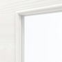 Detailansicht des Lichtausschnitts von HÖRMANN Innentür Gebürstetes Weiß quer Duradecor ProLine mit Lichtausschnitt LA 8