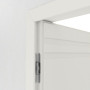Detailansicht der Bänder von Innentür-Set Cofi 14 reverse Weißlack RAL 9016 mit Zarge und Drücker - Deine Tür