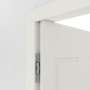 Detailansicht der Bänder von Innentür-Set Cofi 17 reverse Weißlack RAL 9016 mit Zarge und Drücker - Deine Tür