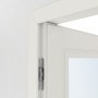Detailansicht der Bänder von Innentür-Set Cofi 35 LA-03 reverse Weißlack RAL 9016 mit Zarge und Drücker - Deine Tür