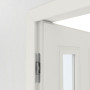 Detailansicht der Bänder von Innentür-Set Cofi 40 LA-02 reverse Weißlack RAL 9016 mit Zarge und Drücker - Deine Tür
