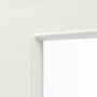 Detailansicht des Lichtausschnitts von GARANT Zimmertür Corona 733 Quer Authentic Bianco CePaL mit Lichtausschnitt LA-4 mittig
