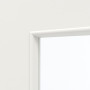 Detailansicht des Lichtausschnitts von GARANT Zimmertür Corona 830 Weißlack 9016 CePaL mit Lichtausschnitt LA-4 mittig