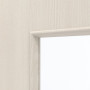 Detailansicht des Lichtausschnitts von GARANT Zimmertür Corona 832 Authentic Perl CePaL mit Lichtausschnitt LA-4 mittig