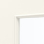 Detailansicht des Lichtausschnitts von GARANT Zimmertür Corona 833 Pearl White CePaL mit Lichtausschnitt LA-4 mittig