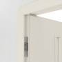 Detailansicht der Bänder von Innentür-Set Weißlack RAL 9010 LA-10 reverse mit Zarge und Drücker