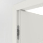 Detailansicht der Bänder von Innentür-Set Weißlack RAL 9016 LA-30 reverse mit Zarge und Drücker