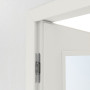 Detailansicht der Bänder von Innentür-Set Weißlack RAL 9016 LA-DIN reverse mit Zarge und Drücker