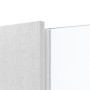 Detailansicht des Lichtausschnitts von HÖRMANN Innentür Pure 1 Eiche Weiß Duradecor DesignLine mit Lichtausschnitt Schlossseite