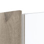 Detailansicht des Lichtausschnitts von HÖRMANN Innentür Pure 1 Nordeiche Duradecor DesignLine mit Lichtausschnitt Schlossseite