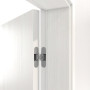 Detailansicht der Bänder von Innentür-Set Gebürstetes Weiß ProLine Duradecor stumpfeinschlagend mit Zarge und Drücker - Hörmann