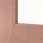 Detailansicht des Lichtausschnitts von Innentür TM-12 Buche Massivholz