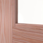 Detailansicht des Lichtausschnitts von Innentür TM-22 Lärche Massivholz