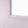 Detailansicht des Lichtausschnitts von Innentür TM-32 Fichte astarm weiß pigmentiert Massivholz