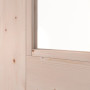 Detailansicht des Lichtausschnitts von Innentür TM-32 Fichte astig Massivholz