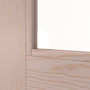 Detailansicht des Lichtausschnitts von Innentür TM-32 Kiefer astarm Massivholz