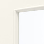 Detailansicht des Lichtausschnitts von GARANT Objektinnentür 0105-60 Pearl White CePaL mit Lichtausschnitt LA-4 bandseitig