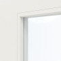 Detailansicht des Lichtausschnitts von JELD-WEN Schiebetür Contour 2F Brillantweiß ähnlich RAL 9016 ExpertLack mit Lichtausschnitt LA-1G