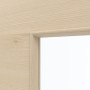 Detailansicht des Lichtausschnitts von GARANT Schiebetür Corona 732 Quer Authentic Sand CePaL mit Lichtausschnitt LA-4 mittig