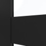 Detailansicht des Lichtausschnitts von CLASSEN Schiebetür Frame 5.7 Uni Schwarz Dekorfolie mit Lichtausschnitt