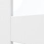 Detailansicht des Lichtausschnitts von CLASSEN Schiebetür Frame 5.7 Uni Weiß Dekorfolie mit Lichtausschnitt