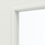 Detailansicht des Lichtausschnitts von WESTAG Schiebetür Sira Weiß ähnl. RAL 9003 Westalack Soft mit Lichtausschnitt LA-1D schlossseitig