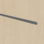 Detailansicht der Lisene von GARANT Wärmeschutztür Corona 831 Authentic Sand CePaL