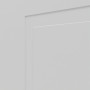 Detailansicht der Fräsung von JELD-WEN Innentür Shape 4FS Nickelgrau ähnlich RAL 7047 ExpertLack