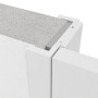 Deatilansicht des Querschnitts von HÖRMANN Innentür-Set Bütte Weiß ProLine Duradecor stumpfeinschlagend mit Zarge und Drücker