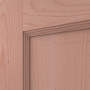Detailansicht der Fräsung von Schiebetür TE-40 Buche Massivholz