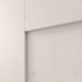 Detailansicht der Fräsung von Schiebetür TM-10 Fichte astig weiß Massivholz