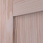 Detailansicht der Fräsung von Schiebetür TM-6 Fichte astarm Massivholz