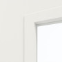 Detailansicht des Lichtausschnitts von Innentür-Set Weißlack RAL 9016 LA-02 reverse mit Zarge und Drücker