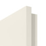 Detailbild eckige Kante von Wohnungseingangstür-Set Weißlack 9010 mit Zarge und Drücker