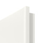 Detailansicht der runden Kante von Carolina 5 ClassicLine Weißlack Innentür - Hörmann
