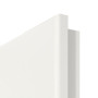 Detailansicht der runden Kante von Coso 23 Weißlack RAL 9016 Premium Innentür LA-02