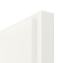 Detailansicht der Kante von Innentür-Set Weißlack RAL 9016 LA-10 reverse mit Zarge und Drücker
