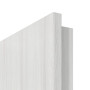Detailansicht der runden Kante von GARANT Zimmertür Authentic Grigio CPL mit Lichtausschnitt LA-DIN Sprosse SP2