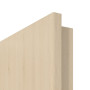 Detailansicht der runden Kante von GARANT Zimmertür Authentic Sand CPL mit Lichtausschnitt LA-DIN Sprosse SP2