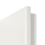 Detailansicht der runden Kante von GARANT Zimmertür Authentic Bianco CPL mit Lichtausschnitt LA-2 Sprosse SP0