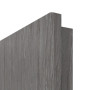 Detailansicht der eckigen Kante von CLASSEN Innentür Grigio Eiche CPL 4.12 mit Lichtausschnitt 