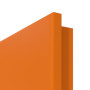 Detailansicht der runden Kante von RAL 2011 Tieforange Innentür - Lebo