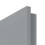 Detailansicht der runden Kante von Velvet Typ 7507 Klassik-Grau (ähnl. RAL 7037) WestaLack-Soft Trend Innentür - Westag