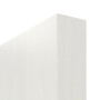 Detailansicht der stumpfen Kante von GARANT Schiebetür Authentic Bianco CePaL mit Lichtausschnitt LA-2 Sprosse SP10