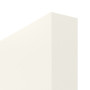 Detailansicht der stumpfen Kante von GARANT Schiebetür 0105-60 Pearl White CePaL mit Lichtausschnitt LA-2 Sprosse SP2