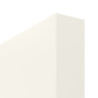 Detailansicht der stumpfen Kante von GARANT Schiebetür 0105-60 Pearl White CePaL mit Lichtausschnitt LA-2 Sprosse SP4